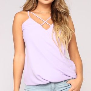 Lilac surplice top